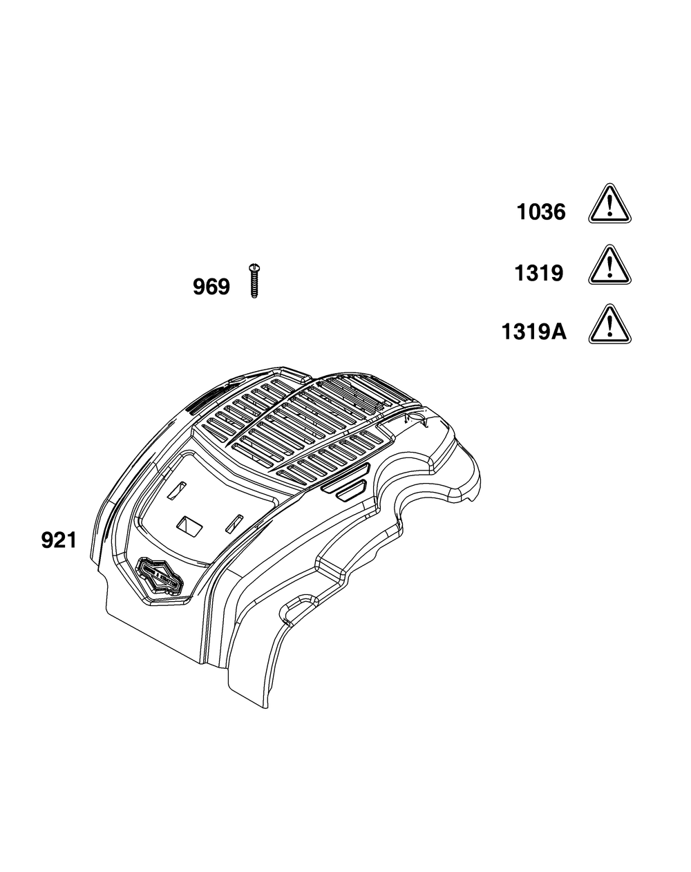 Blower Housing Group Diagram and Parts List for 100000 - 19Z999 Briggs and Stratton Engine